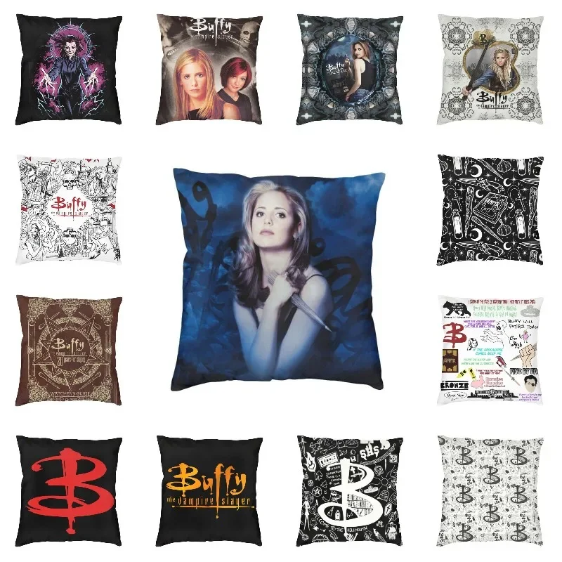 

Luxury Buffy The Vampire Slayer Cushion Cover Soft Supernatural Horror With TV Throw Pillow Case for Sofa Pillowcase Home Decor