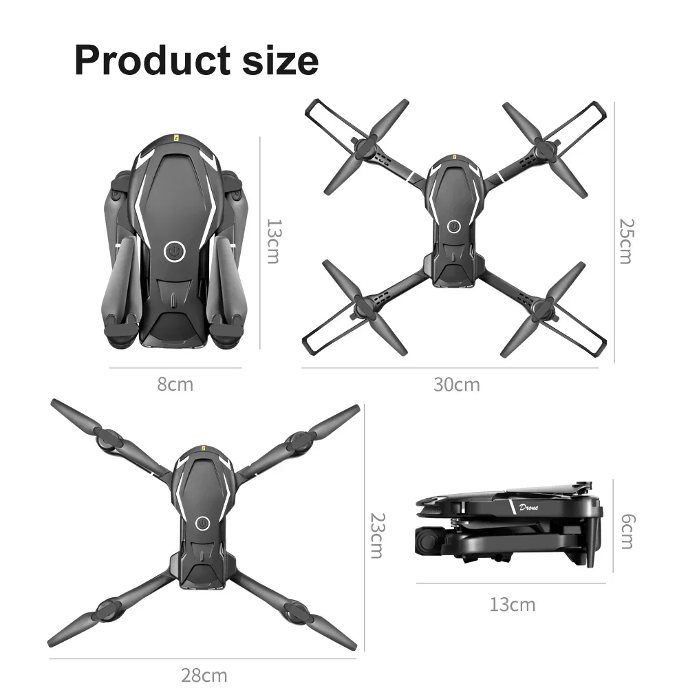 V88 Mini Drone 8K HD Camera 4K Remote APP Control Obstacle Avoidance Aerial Photography Foldable Quadcopter Parking Apron drone quadcopter