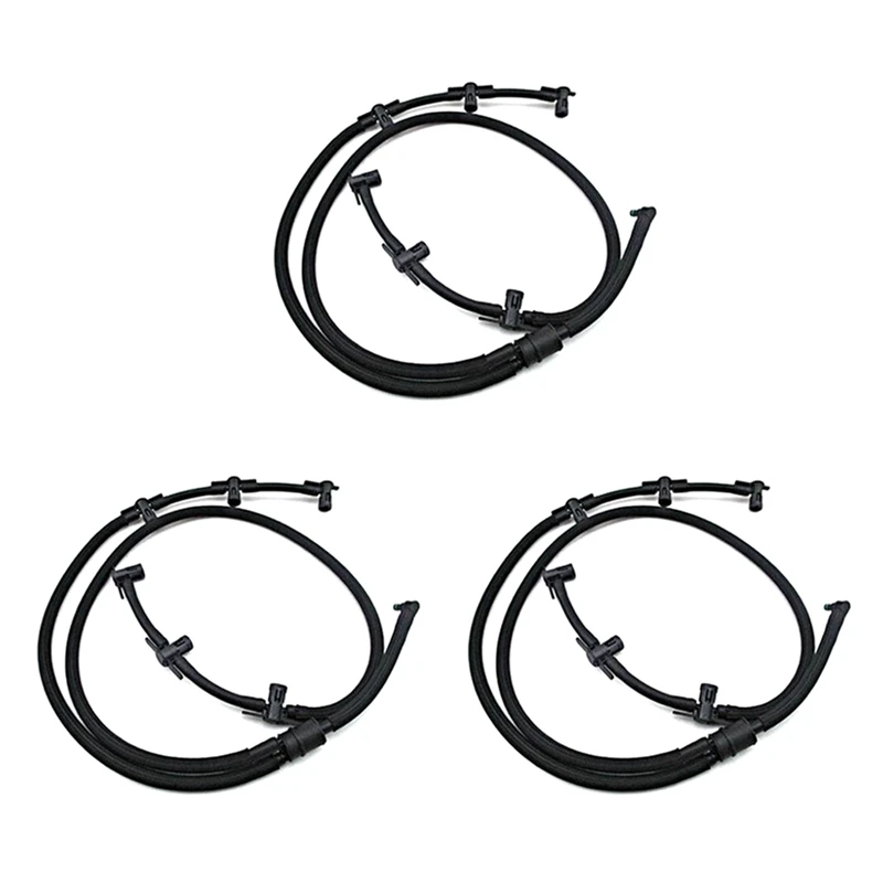 

3X For A8 A4 A6 4F C6 3.0 TDI Fuel Return Line Hose Pipe Crude Oil Injector Hose Leak Line 059130218AS 059130218AM