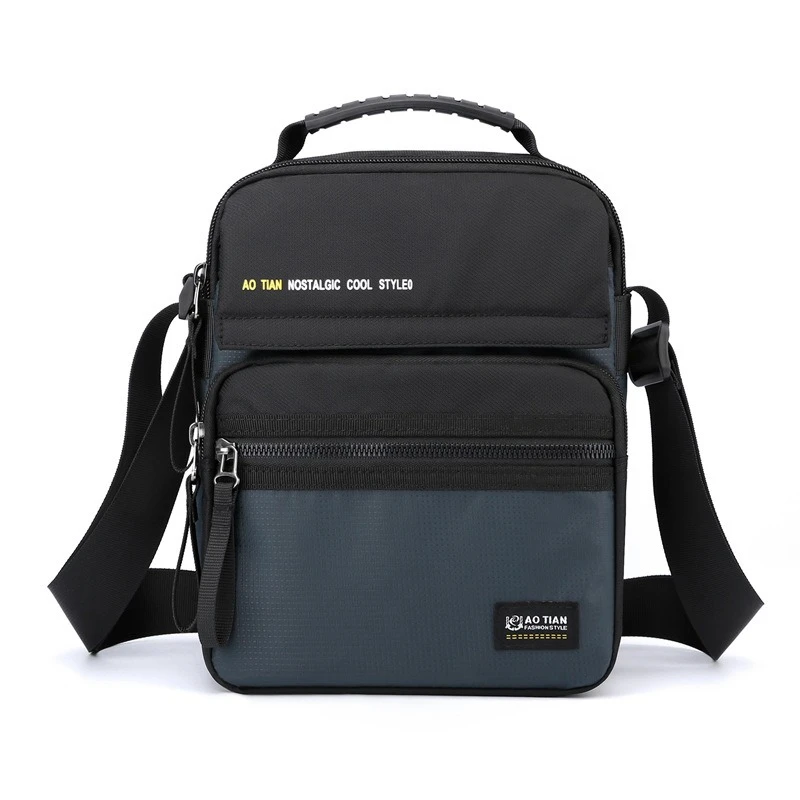 BYMONDY High Quality Oxford Men Handbags Summer Mixed Colors Fashion Male Crossbody Shoulder Bags Short Trip Climbing Tote Bag