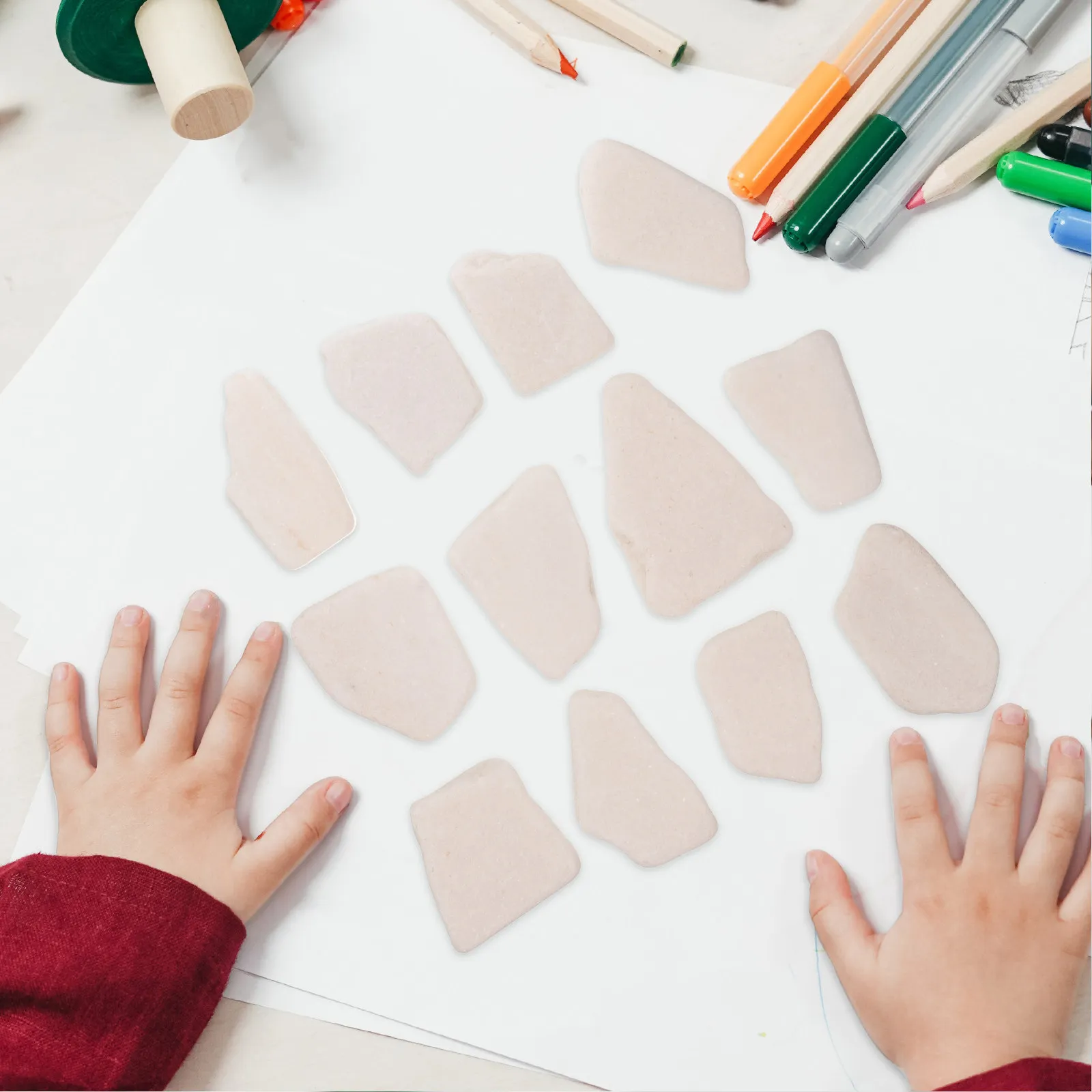 12개의 부드러운 공예용 돌, 그림 그리기 DIY 예술 프로젝트, 성인용 창의적인 돌 그림 세트, 그림 그리기용 돌