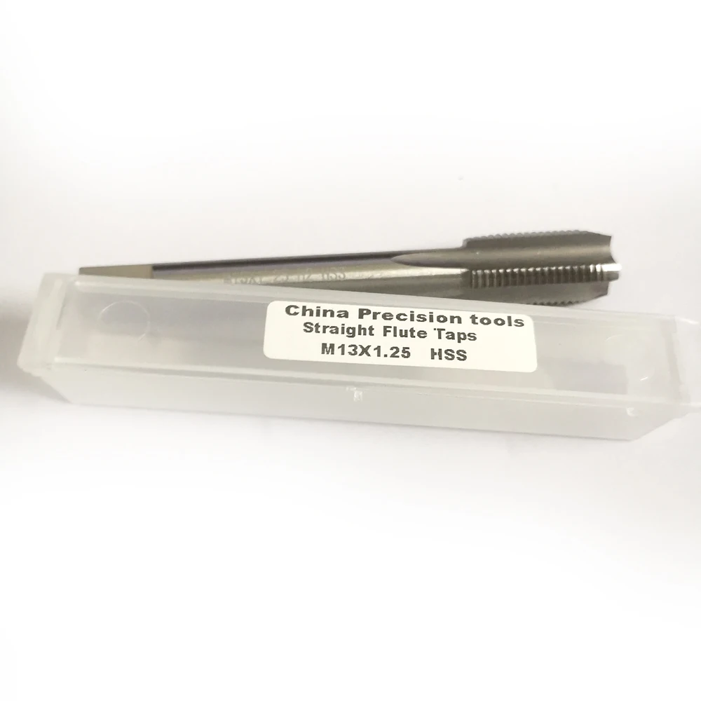 HSS 메트릭 스레드 탭 M13 오른손 미세 나사 스트레이트 탭 왼쪽 스레드 기계 탭, m13 x 1.5, m13 x 1.25, m13x1, m13 x 0.75, m13 x 0.5
