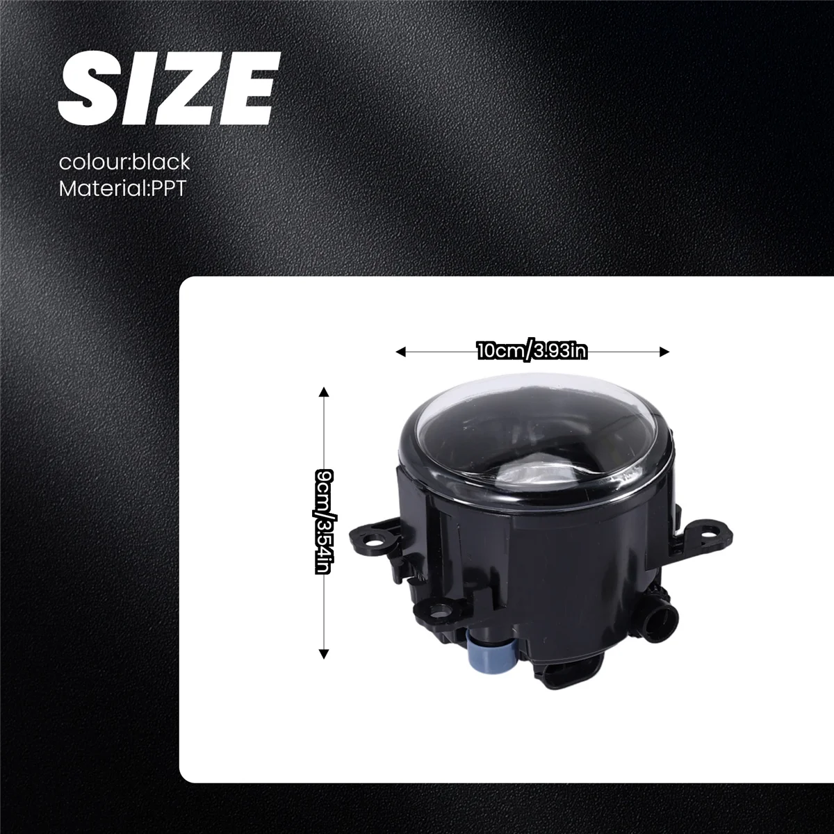 1 Pair Front Bumper Fog Light Lamps with H11 for Ford Focus Suzuki Swift New Alto Renault Peugeot Citroen Anti-Fog Lens