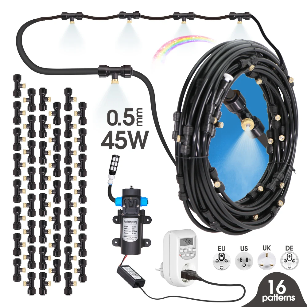 45W05MMAutomaticMistingSystemOutsidePatioCoolingBrassNozzle