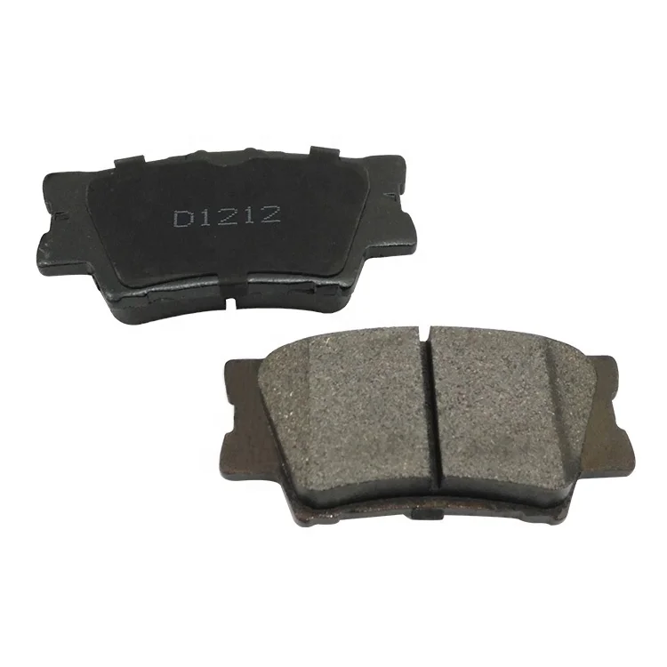 원래 D1212 뜨거운 판매 중국어 브레이크 패드 Es300h Es350 Hs250h Camry Avalon Rav4 04466-33160 고품질 후방 브레이크 패드