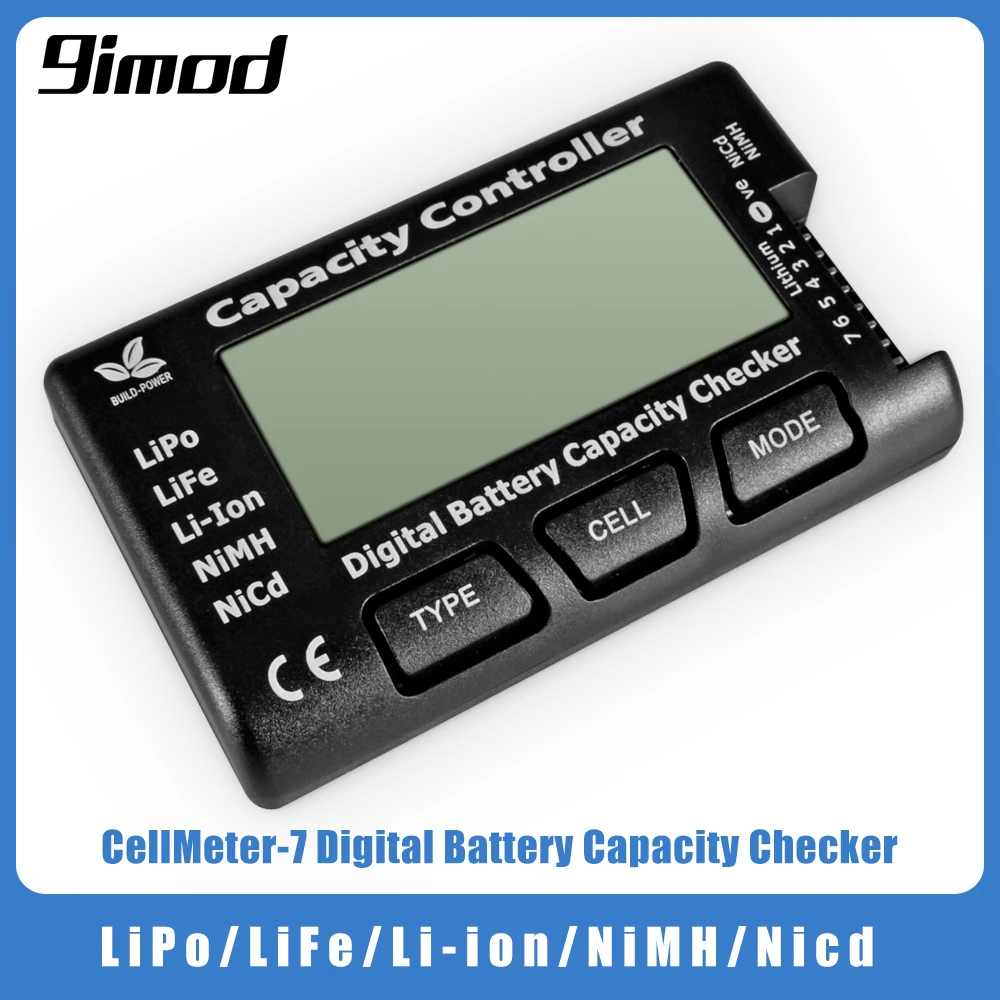 RC CellMeter-7 Digital Battery Capacity Checker LiPo LiFe Li-ion NiMH Nicd battery capacity checker