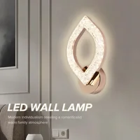 Lampe de chevet chambre décoration nouveau maître salon escalier moderne simple fond allée applique murale 4