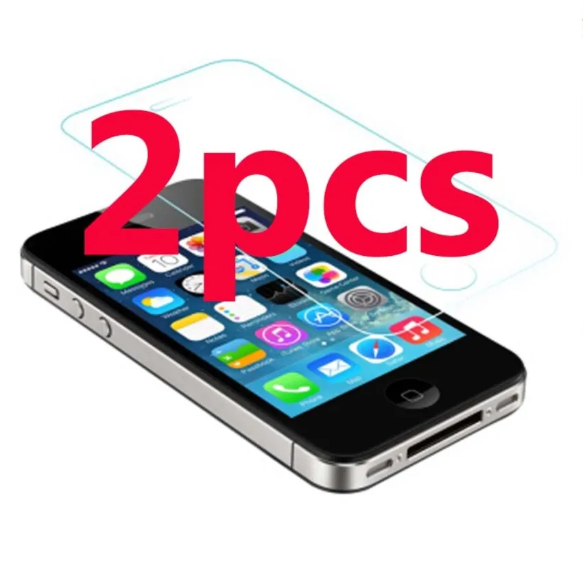 2Pc Verre Trempe Per Iphone 4 4S Screen Saver Protector 0.3Mm Vetro Temperato Ecran Protecteur Guard Per Ipone 4S Iphone4 Protect