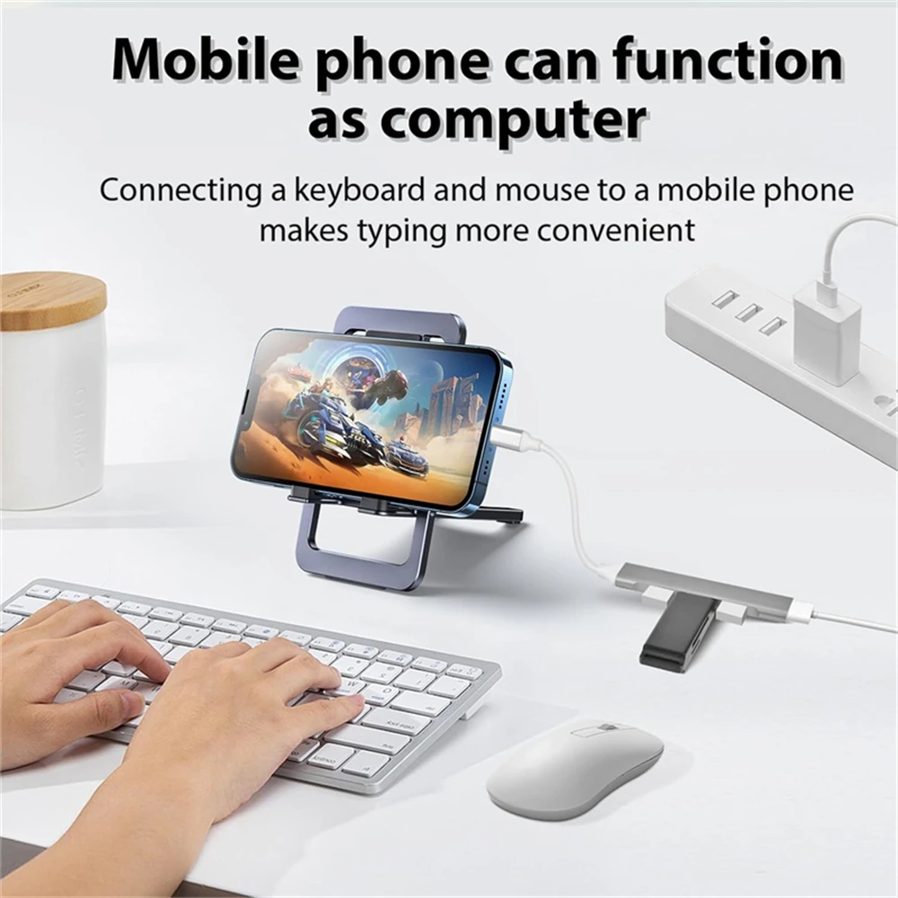 USB HUB Type C 4 Port Multi Splitter OTG USB 3.0 Adapter For Macbook 13 15 Air Pro Lenovo HUAWEI Xiaomi PC Computer For usb hub adapter usb port adaptor usb hub converter cable converter type c otg adapter