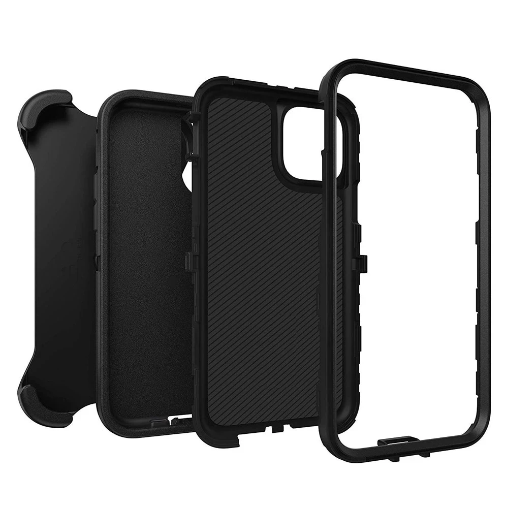 3 IN 1 Heavy Duty Armor Shockproof + Belt Clip Case For iPhone 16 14 13 12 11 15Pro MAX 12/13 MINI XSMAX XR X XS SE 6 7 8 PLUS 6