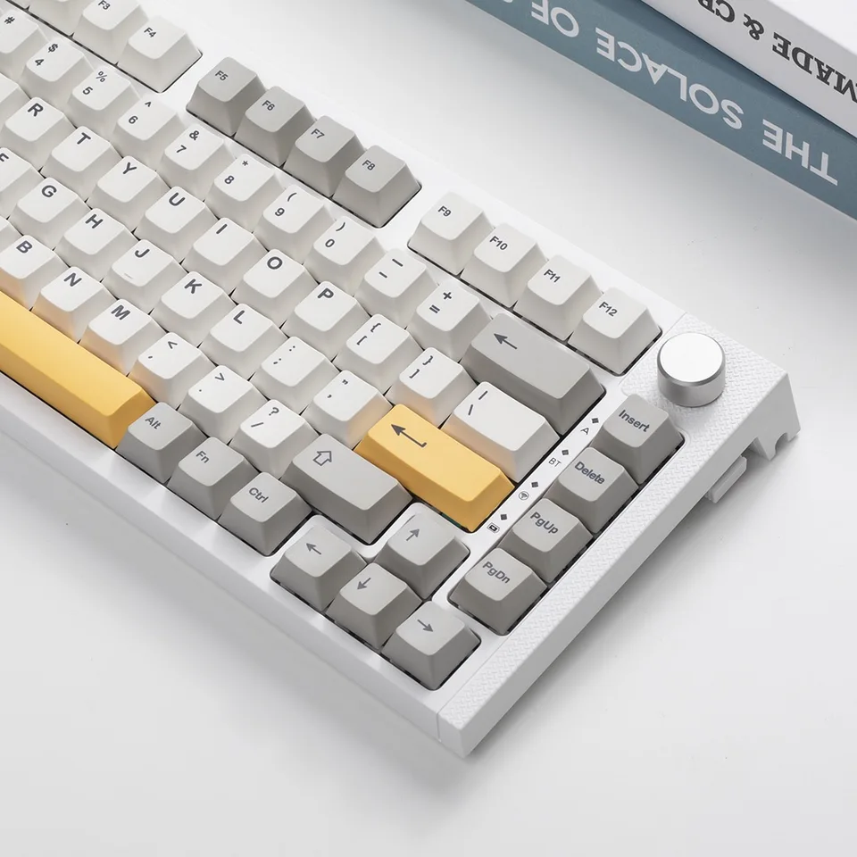 Gmk 9009 keycap cereja perfil pbt teclas de sublimação de tinta