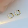 Boucles d'oreilles créoles trèfle en argent sterling 925 pour femmes et jeunes filles, élégantes et tendance, idéales pour mariage, fête, accessoires de bijoux, cadeaux