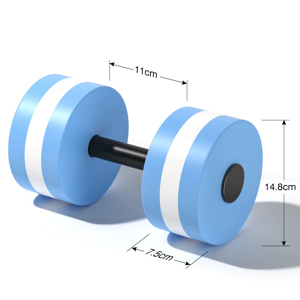Water Aerobics Exercise Fitness Water Dumbbells Dumbbell Set Aqua Dumbbell EVA Float Barbell for Pool
