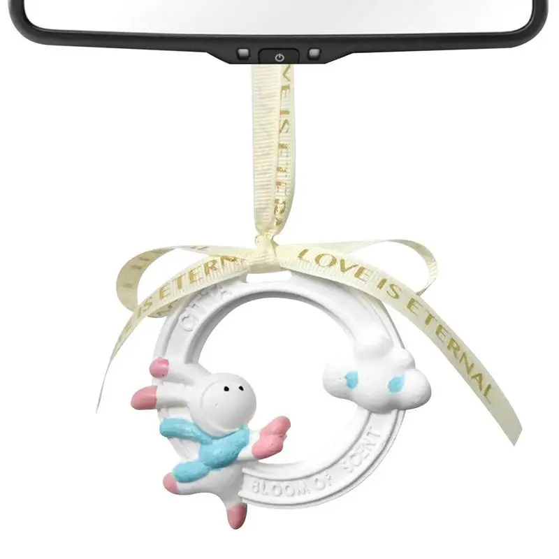 

Автомобильный подвесной автомобильный парфюм подвеска Кролик ароматерапия диффузор милое зеркало вида очаровательные аксессуары со шнурком удаление запаха автомобиль