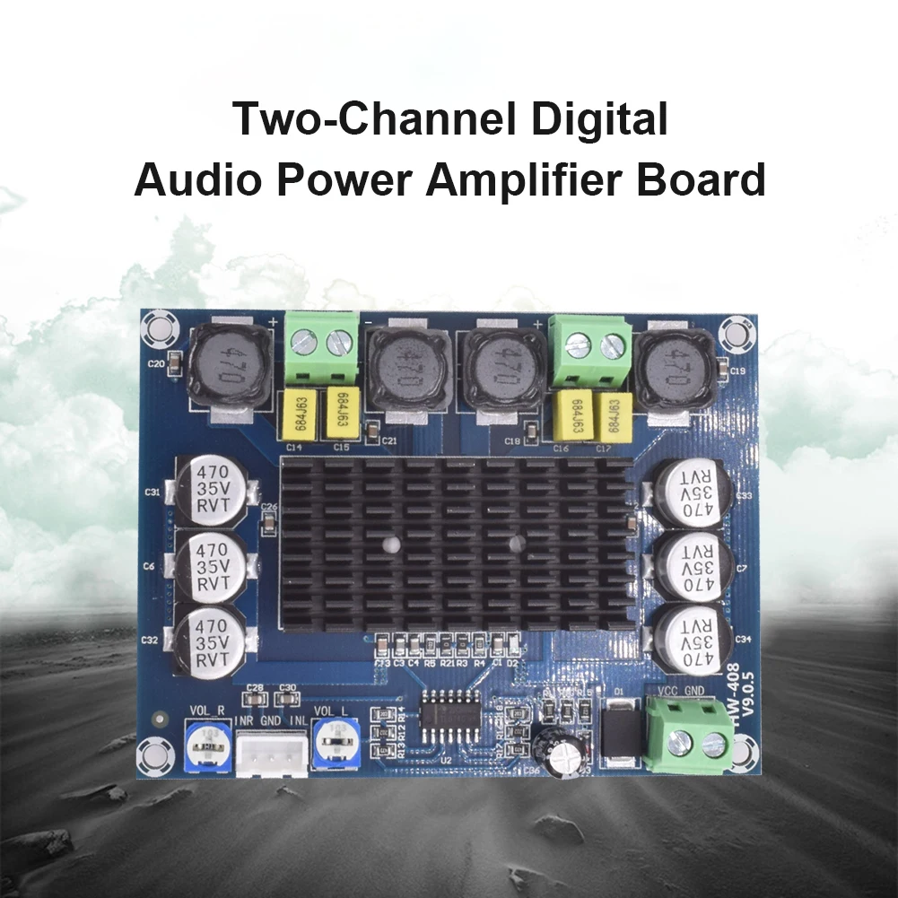 Description Picture 5 of itemDC12-26V 120W*2 Dual Channel Digital Stereo Audio Power Amplifier Subwoofer Board TPA3116D2 DIY 240W Amplificador Sound Board