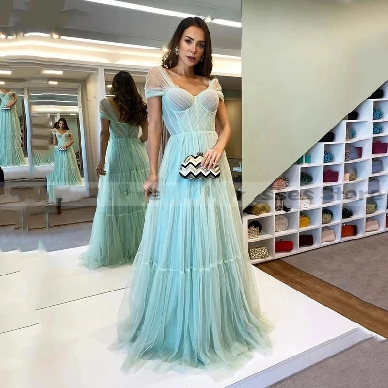 

ANGELSBRIDEP, Длинные вечерние платья с открытыми плечами, трапециевидные платья, элегантные милые Корсеты с иллюзией, женские платья для выпускного вечера