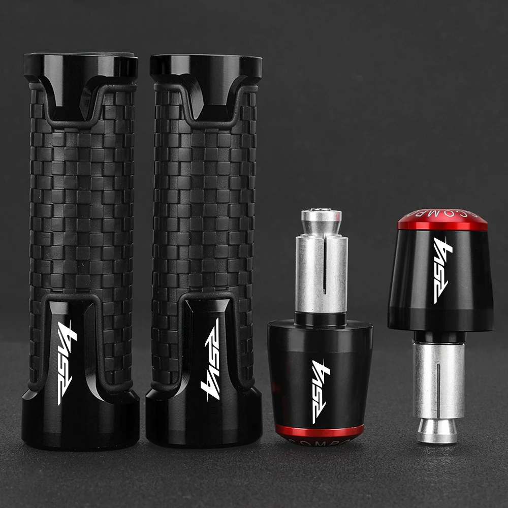 

FOR Aprilia RSV 4 RR / RF RSV4R RSV4RR 2009-2022 2023 7/8" 22mm Motorcycle Accessories Handlebar Grips Hand bar Cap Ends Plug