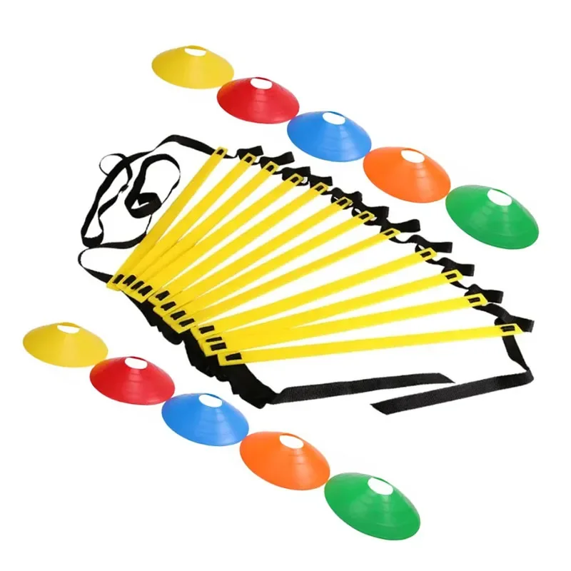 Flexibility Agility Ladder Nylon Strap Jumping Ladder Soccer Speed Training Logo Dishes Fitness Football Training Energy
