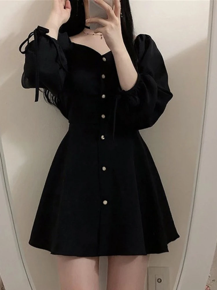 【CHICLINE 】KLING TIE DRESS (ロング/ミニ)☆韓国大人気★ S42e797ea42f34b3a8f48646115807