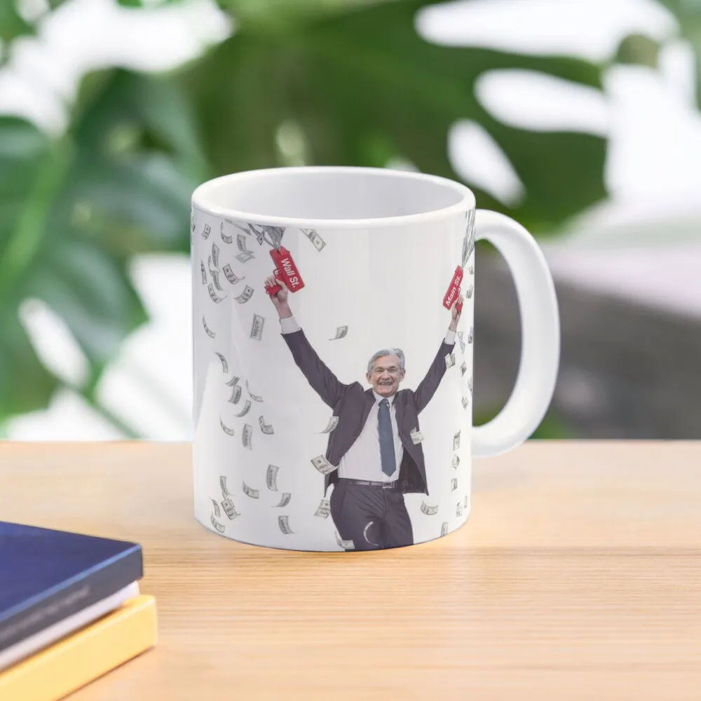 

Jerome Powell money cannon Coffee Mug Aesthetic Cups Thermal For Mug