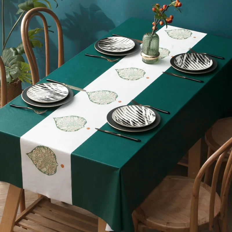 Modern Simple Style Household Anti-fouling Nordic Rectangular Coffee Table Waterproof and Oil-proof Fabric Tablecloth rectangular tablecloth table cloth