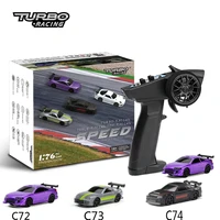 Turbo Racing 1:76 C64 C63 C61 C62 C72 C73 C74 C75 RTR Flat Running Toys on Road RC Drift Car With Gyro Radio For Kids and Adults 2