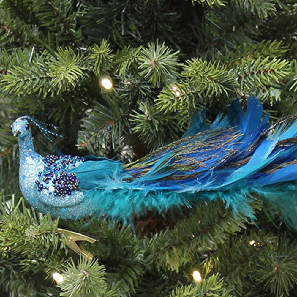 Christmas Peacock Pendants Christmas Tree Decorations New Year 2023