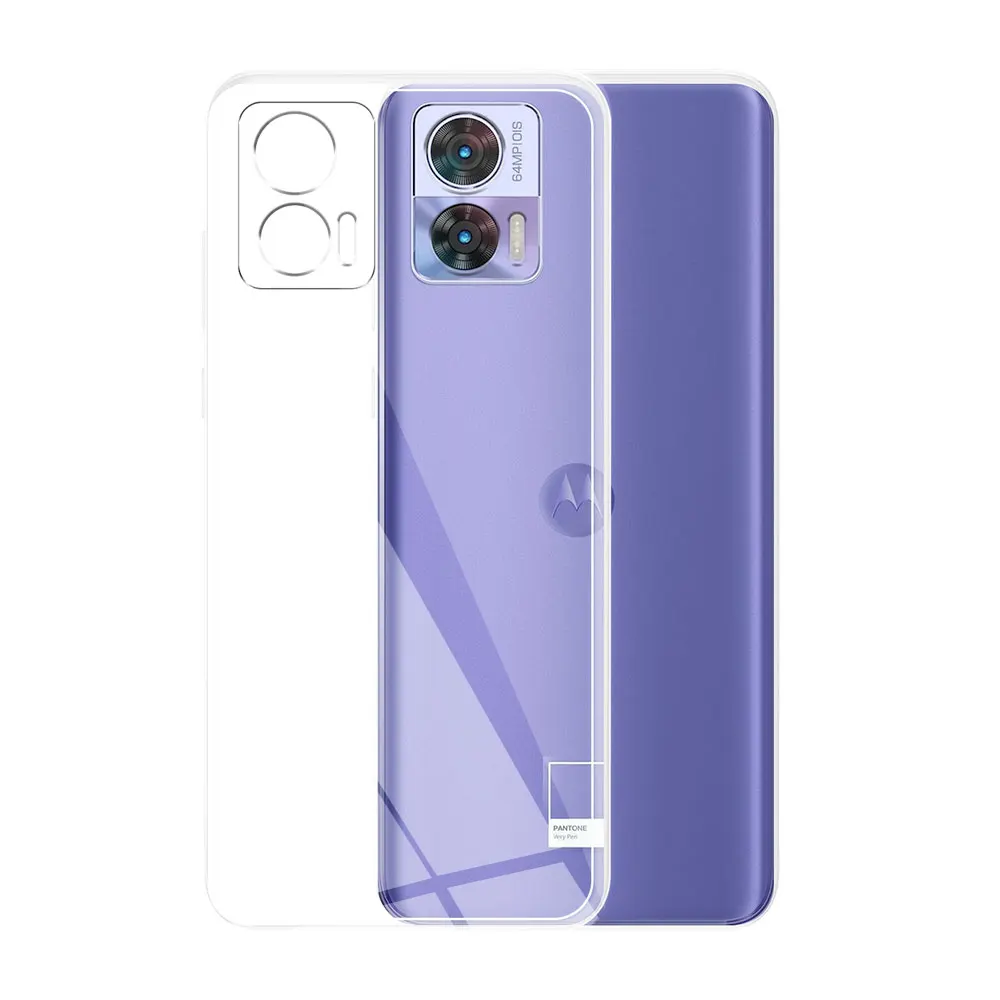 Clear Silicone Soft TPU Cover for Motorola Edge 30 Neo - Transparent Protective Case