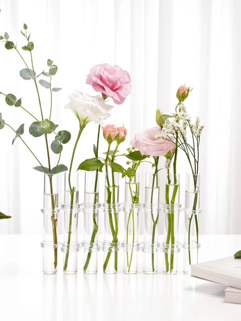 8pcs Floral Water Tubes Flower Nutrition Tube Flower Arrangement with  Suction Cup Water Storage Pipe Orchid Tube Glass pipes - AliExpress