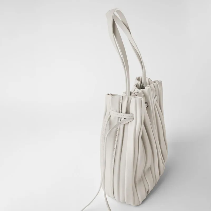 S30719e36b46444a8bd71b9a6f0bd919fV Luxury Designer Handbag Women Fashion Pleated Bucket Crossbody Bags Cute Lady Soft Leather Shoulder Bag Messenger Bag Coin Purse Mallzona