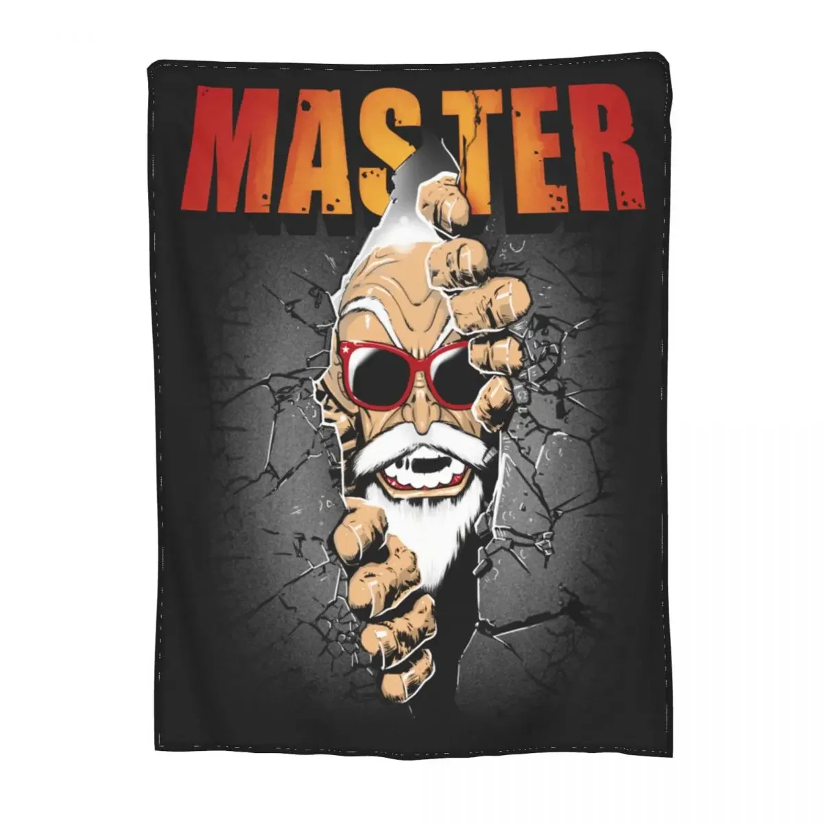 

Master Roshi Merch Blankets Flannel Printed Bed Kame Sennin Japan Anime Throw Blanket Comfortable Soft for Travel Bedding Throws