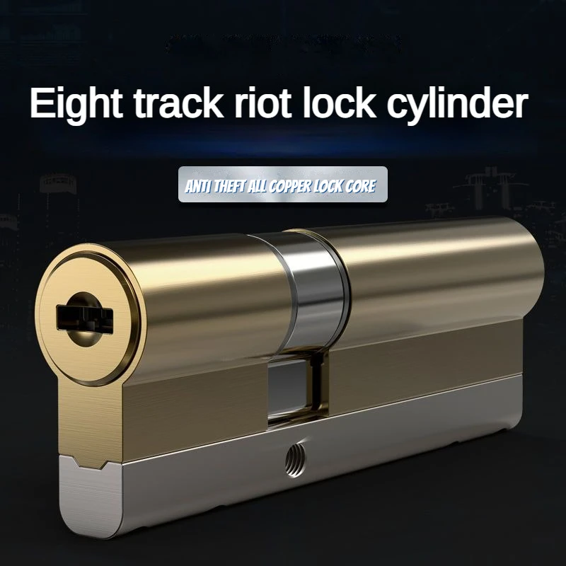 European Standard Cylinder Super C-level Anti-theft Door All Copper Lock Core door lock cylinder door lock accessories Household All Metal 8pcs Master Keys