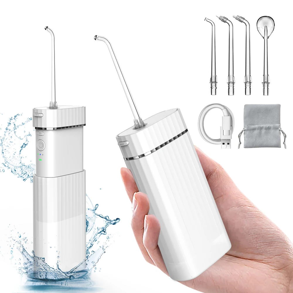 

New Rechargeable Portable High Pressure Oral Irrigator 140ml Capacity Tooth Flosser Water Flossers For Teeth