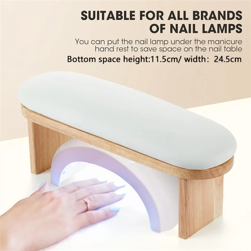4 IN 1 Nail Hand Rest Pillow Hand Cushion Pillow Holder Replaceable PU Leather Nail Art Stand For Manicure Table For Salon