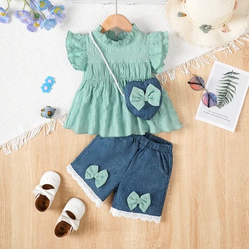 Baby Girl Ruffle Shorts Set 1