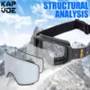 Kapvoe-Photochromic Ski Goggles Professional Winter Color Men Snowmobile Anti-Fog Snowboard goggles Women Ski Equipment UV400 4