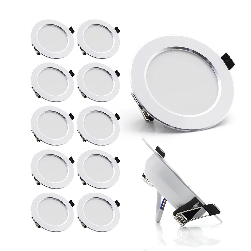 LED Downlight Recessed Ceiling Lamp 7W 9W 12W 15W 18W Cold /Warm white led Spotlight AC 220V Indoor Lighting Panel Light led downlight recessed ceiling spotlight ceiling lamps