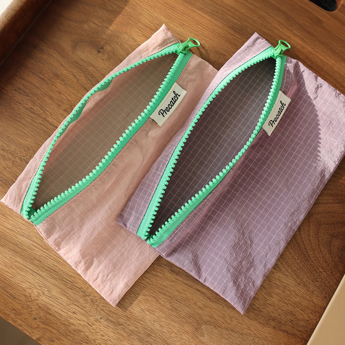 Multifunctional Lightweight Pouch For Eyebrow Pencil,Stationery,Jewelry,Documents And Small Change,Macaron Color,For Women 6