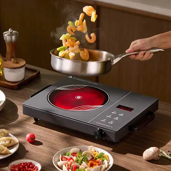 3500W Electric Ceramic Stove High-power Don't Pick Pot Induction Cookers Home Multi-function Stir-fry Timed Cooking Stove 220V 1
