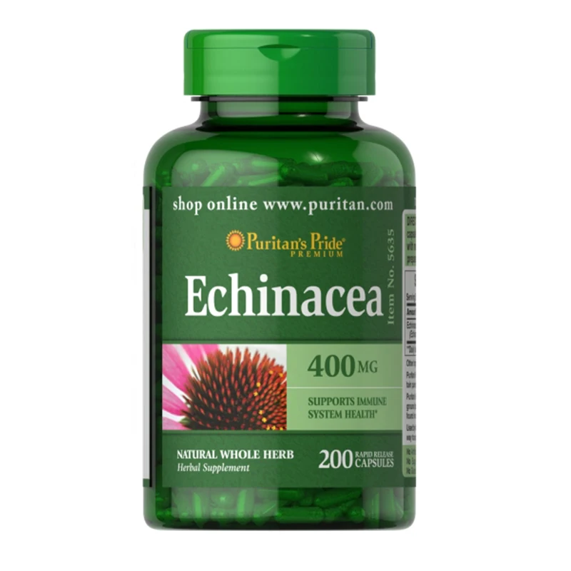 

1 Bottle 200 Pills Echinacea Echinacea Essence Capsule 400mg Health Food Supporting Immune Adult Nutrition Resistance