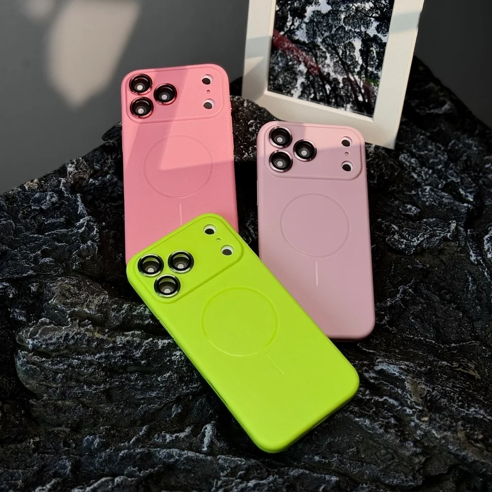 Luxury Magnetic Silicone Case For Iphone Pro Max Plus - Fluorescent_voghion.com