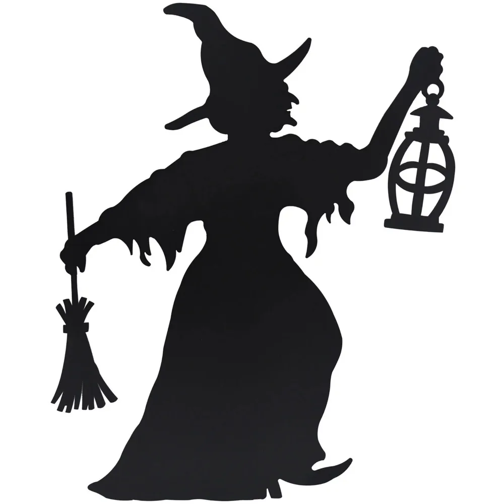 

Witch Iron Halloween Silhouette, halloween decorations for home