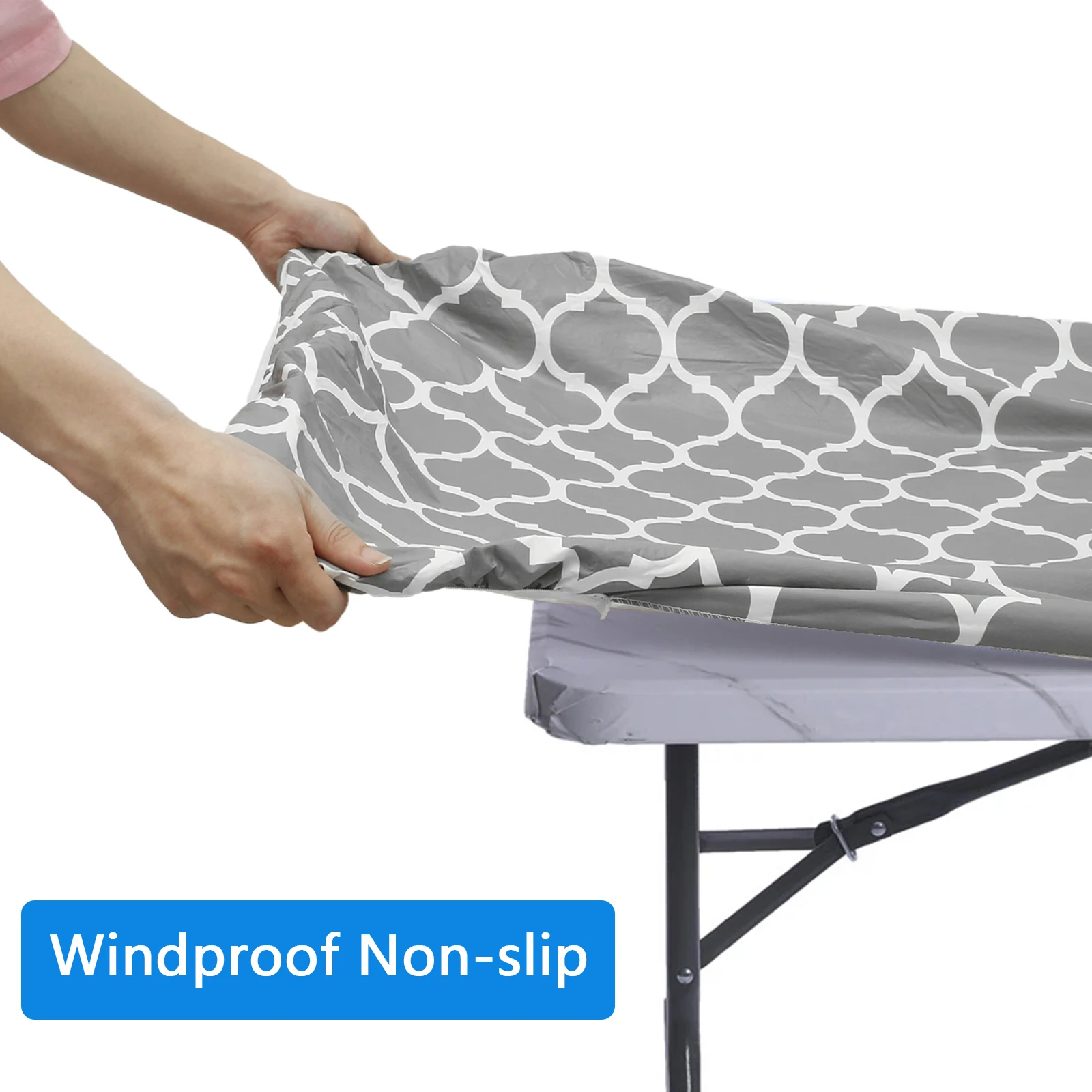 Waterproof Polyester Picnic Table Cover Set for Outdoor Camping