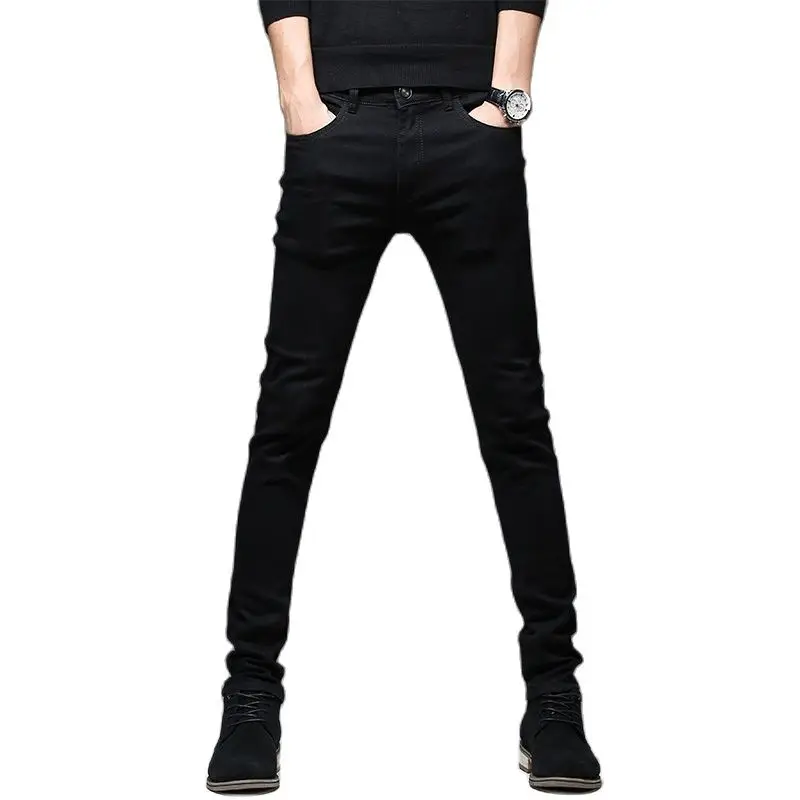 Men Jeans Mens Jeans Jeans Trousers Denim Trousers Elastic Jeans Mens Casual Trousers Batmo New Men Stretch Skinny Jeans Male Designer Brand Super Elastic Straight Trousers Jeans Slim Fit Fashion 2108