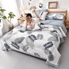 Fashion Skin-friendly Summer Cool Blanket Comfortable Lightweight Air Condition Comforter Machine Washable Quilt for Adults Kid 2