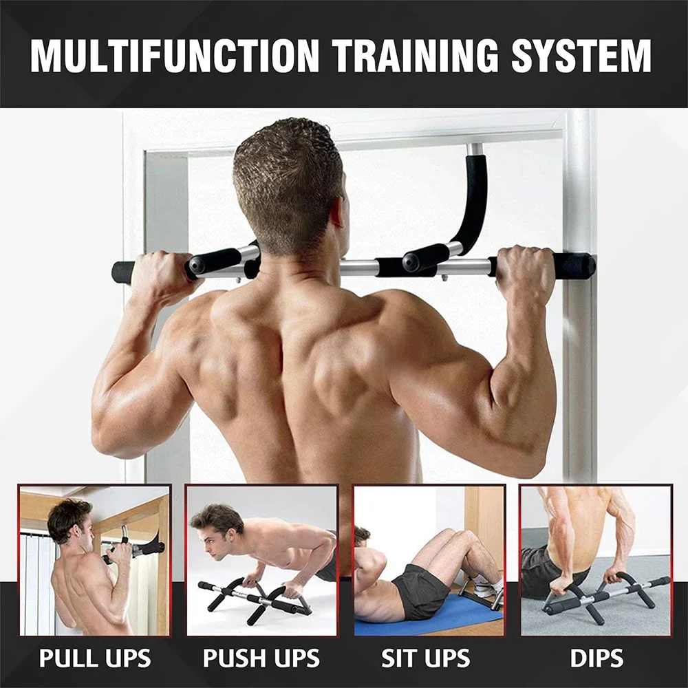 Adjustable Indoor Fitness Door Frame Multi-functional Doorway Pull Up Bar Wall Chin Up Bar Horizontal Home Fitness Equipment