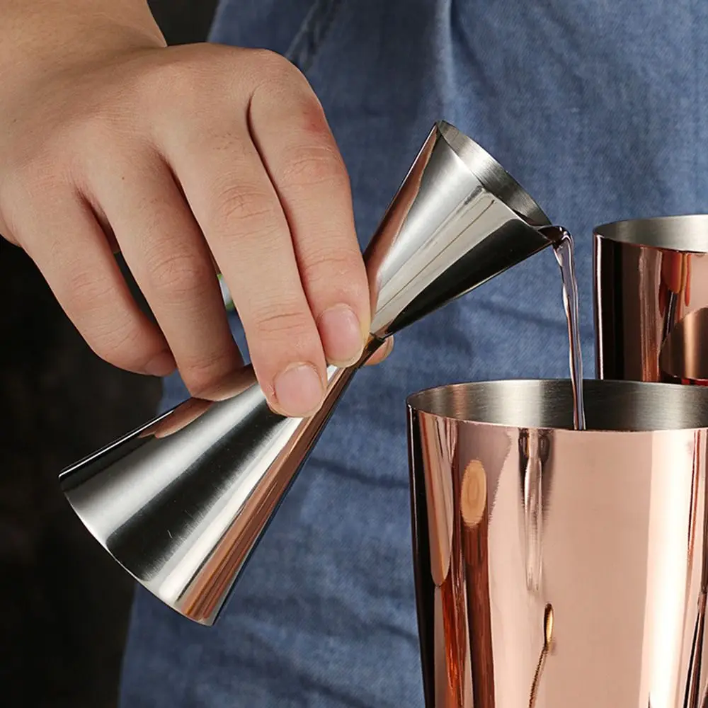 Metal Kitchen Double Cocktail Jigger Party Drink Measuring Jigger Measurements Inside Japanese Jigger Bar Accessories