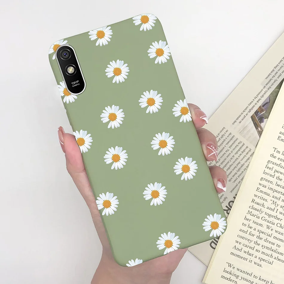 thumbnail image 1 of For Xiaomi Redmi 9 9C 9A Case Silicon Fashion Flower Girls Heart Cute Phone Cover Back Cases For Redmi 9 C Redmi 9 A Case Fundas, 1 of 5