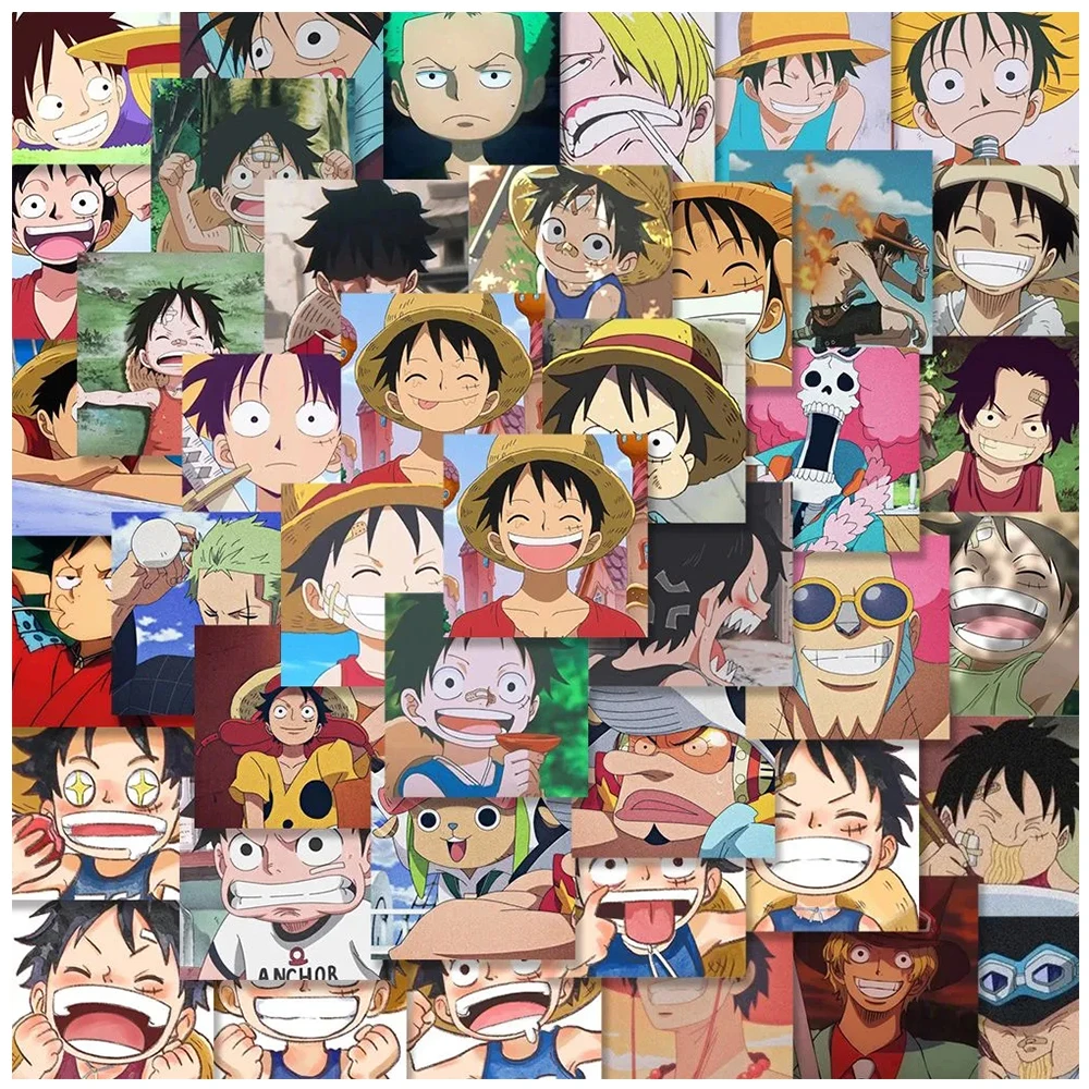 

10/30/68pcs Anime ONE PIECE Cartoon Stickers Skateboard Laptop Motorcycle Phone Guitar Fridge Album Waterproof Sticker Kids Toys