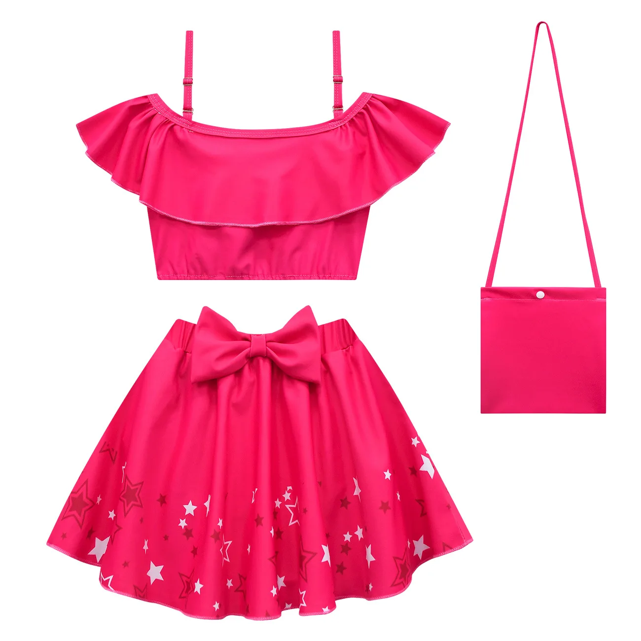 

Cossky Barbier Margot Cosplay Costume Children Girls Sling Swimsuit Dress Suits Kids Halloween Party Costume